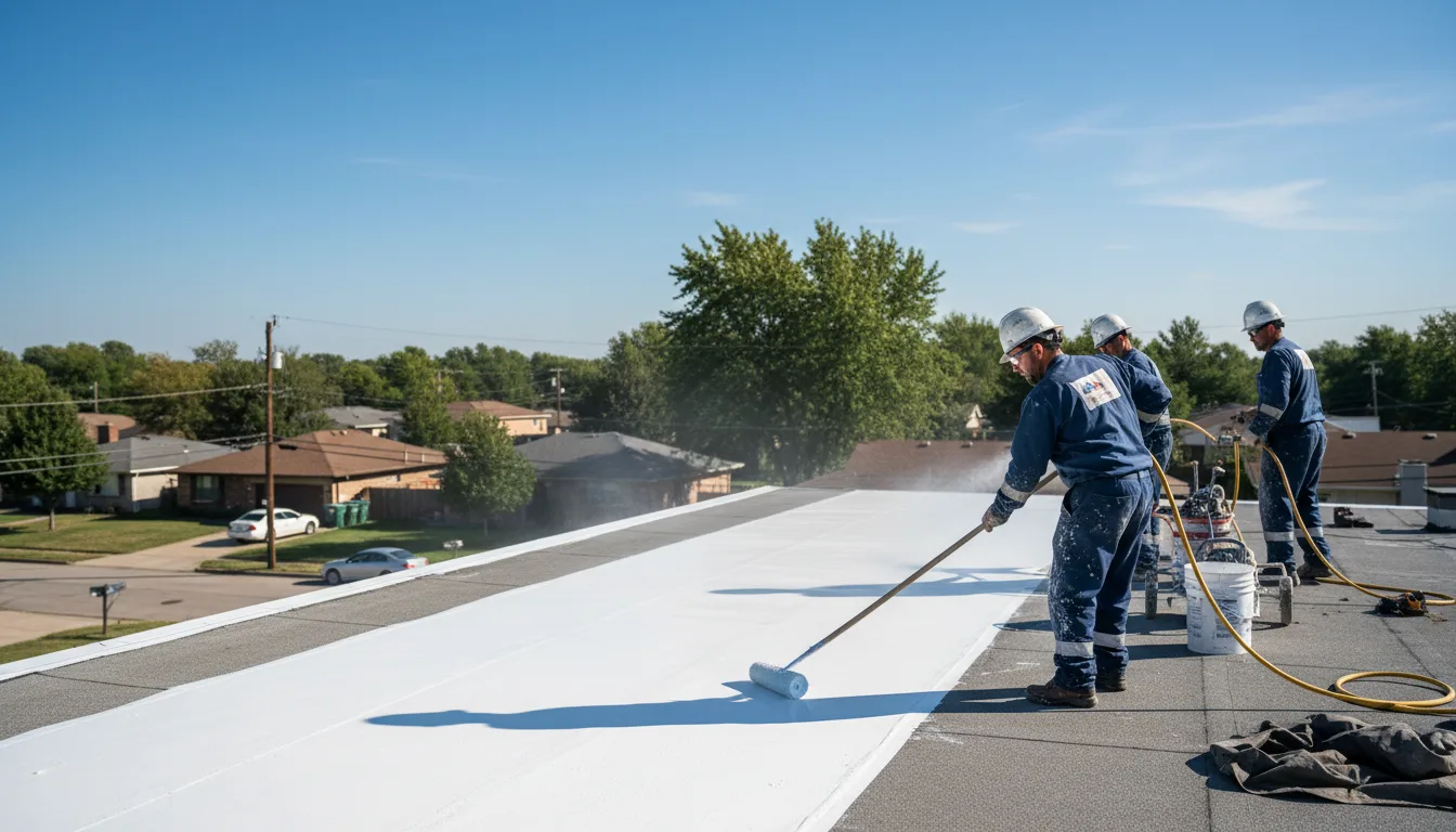 Commercial roof coating in Velpen, IN near me